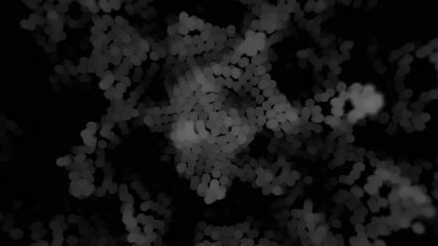 Abstract 3d background rendering with rhythmically moving balls. Stock Footage 133381840