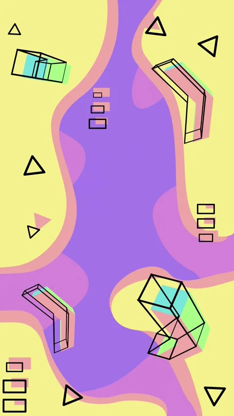 Abstract 3D background with rotating elements. Video stock 249933290