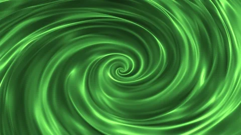 Abstract 3D background with rotating green swirl of thick liquid substance Stock Footage 260391274