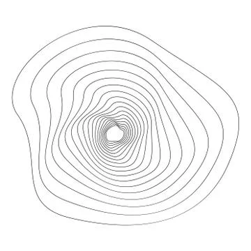 Abstract 3D background with simple cartography picture. Rotated stylized spot イラスト素材