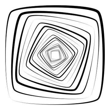 Abstract 3D background with simple geometric figure. Rotated stylized square Stock-Illustration