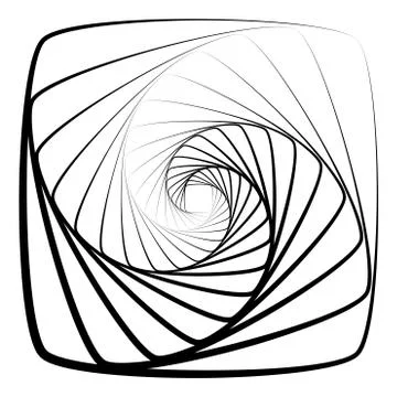 Abstract 3D background with simple geometric figure. Rotated stylized square Stock-Illustration