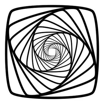 Abstract 3D background with simple geometric figure. Rotated stylized square Stock-Illustration