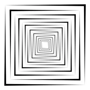 Abstract 3D background with simple geometric figure. Goes deep stylized square イラスト素材