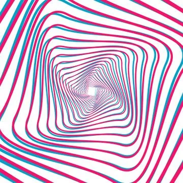 Abstract 3D background with simple geometric figure. Rotated stylized square Stock-Illustration