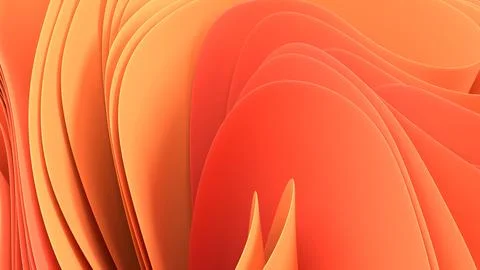 An abstract 3D background with smooth curves creates a sense of depth and m.. Stock Illustration