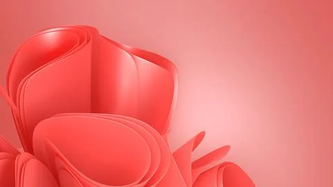 An abstract 3D background with smooth curves creates a sense of depth and m.. Illustrazione stock