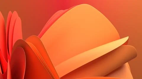 An abstract 3D background with smooth curves creates a sense of depth and m.. Illustrazione stock