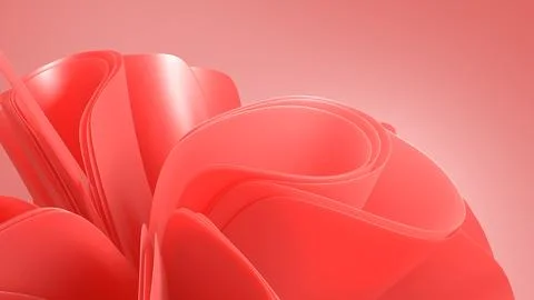 An abstract 3D background with smooth curves creates a sense of depth and m.. Stock Illustration