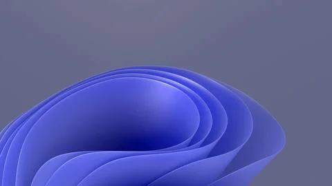 An abstract 3D background with smooth curves creates a sense of depth and m.. Illustrazione stock