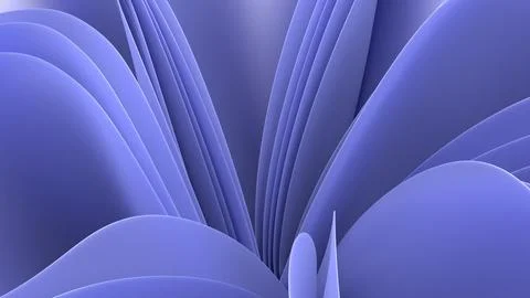 An abstract 3D background with smooth curves creates a sense of depth and m.. Illustrazione stock