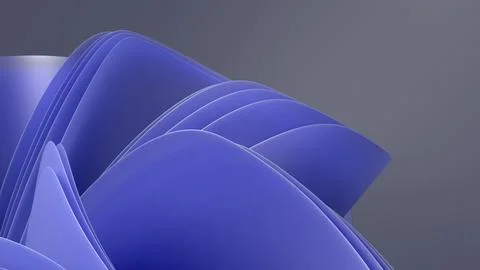An abstract 3D background with smooth curves creates a sense of depth and m.. Illustrazione stock