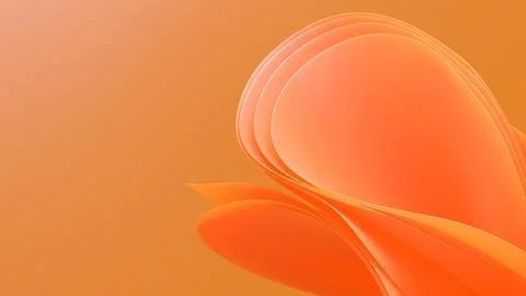 An abstract 3D background with smooth curves creates a sense of depth and m.. Illustrazione stock