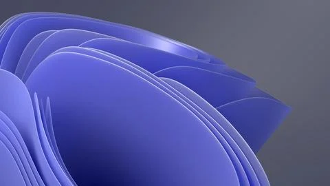 An abstract 3D background with smooth curves creates a sense of depth and m.. Illustrazione stock