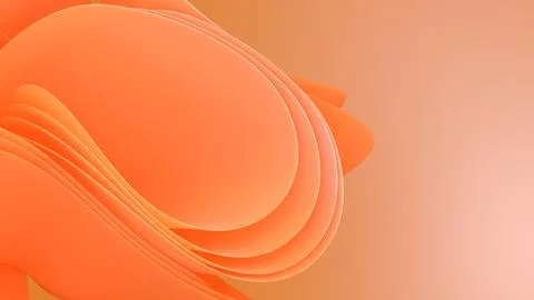 An abstract 3D background with smooth curves creates a sense of depth and m.. Stock Illustration