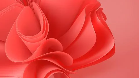 An abstract 3D background with smooth curves creates a sense of depth and m.. Illustrazione stock