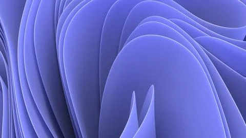 An abstract 3D background with smooth curves creates a sense of depth and mov Illustrazione stock