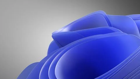 An abstract 3D background with smooth curves creates a sense of depth and m.. Illustrazione stock