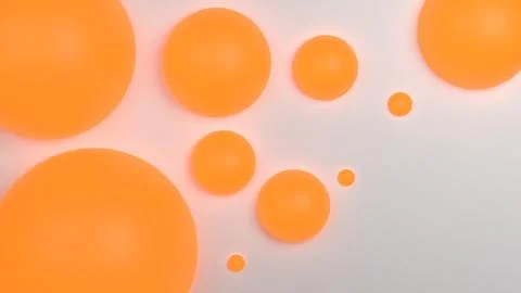 An abstract 3D background with three-dimensional balls creates a modern visua Stock Illustration