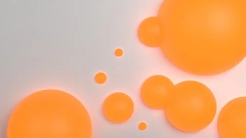 An abstract 3D background with three-dimensional balls creates a modern visua Stock Illustration