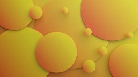 An abstract 3D background with three-dimensional balls creates a modern visua Illustrazione stock
