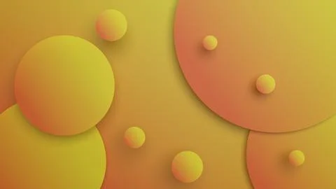 An abstract 3D background with three-dimensional balls creates a modern visua Stock Illustration