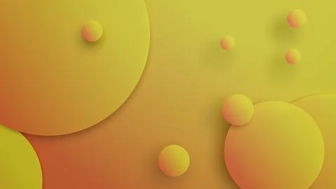 An abstract 3D background with three-dimensional balls creates a modern visua Stock Illustration
