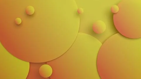 An abstract 3D background with three-dimensional balls creates a modern visua Stock Illustration