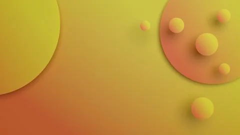An abstract 3D background with three-dimensional balls creates a modern visua Stock Illustration