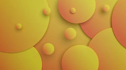 An abstract 3D background with three-dimensional balls creates a modern visua Illustrazione stock