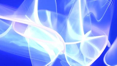 An abstract 3D background with translucent elements creates a light, airy atm Illustrazione stock