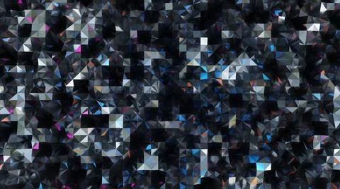 Abstract 3d background of triangular polygons black grey modern website Illustrazione stock