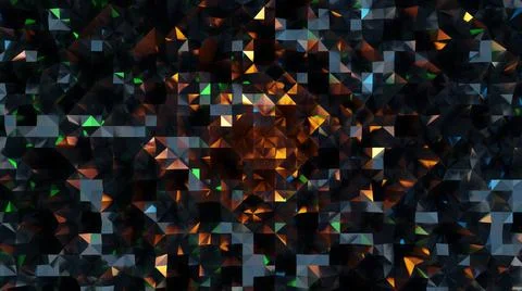 Abstract 3d background of triangular polygons black grey modern website Illustrazione stock