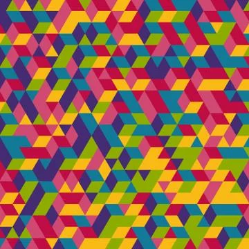 Abstract 3d background. Wall of cubes. Vector illustration Illustrazione stock