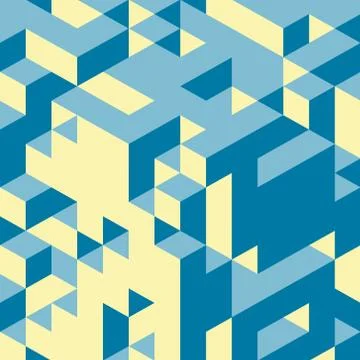 Abstract 3d background. Wall of cubes. Vector illustration Stock Illustration