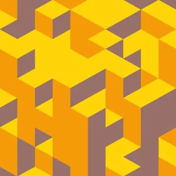 Abstract 3d background. Wall of cubes. Vector illustration Stock Illustration