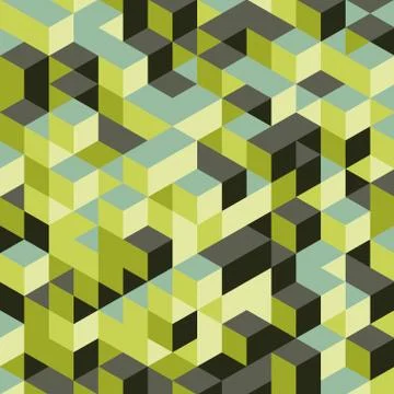 Abstract 3d background. Wall of cubes. Vector illustration Illustrazione stock