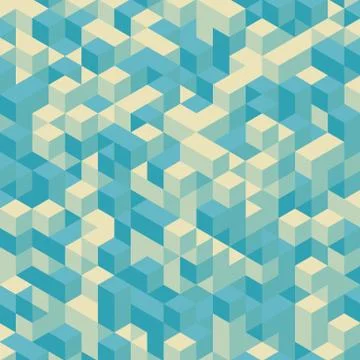 Abstract 3d background. Wall of cubes. Vector illustration Illustrazione stock