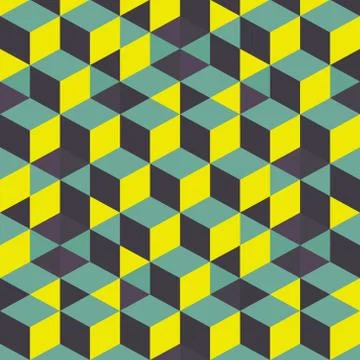 Abstract 3d background - wall of cubes. Vector illustration Stock Illustration