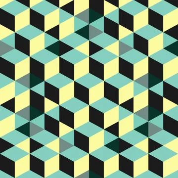Abstract 3d background - wall of cubes. Vector illustration. Abstract 3d b... Stock Photos
