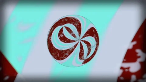  Abstract 3D Ball in Retro Style Animation. Stock Footage 239408868