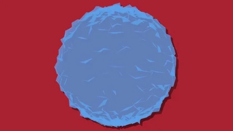 Abstract 3d ball sphere motion background red blue Video stock 74899425