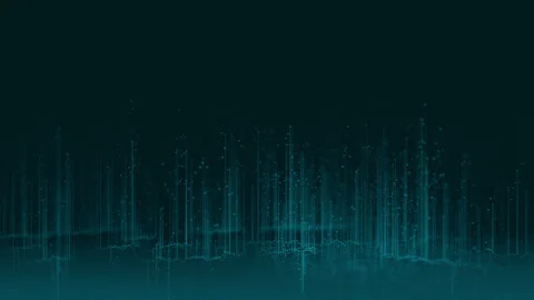 Abstract 3D big data plot visualization. Futuristic infographics aesthetic Stock Footage 279315889