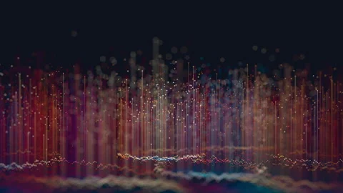 Abstract 3D big data plot visualization. Futuristic infographics aesthetic Video stock 279645238