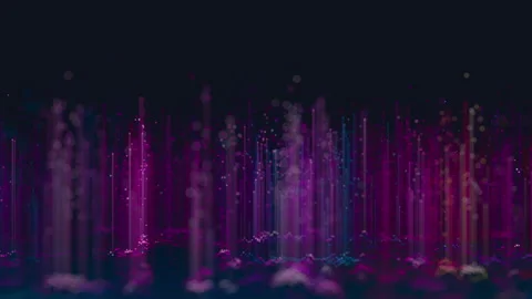 Abstract 3D big data plot visualization. Futuristic infographics aesthetic Stock Footage 279973402