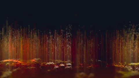 Abstract 3D big data plot visualization. Futuristic infographics aesthetic Stock Footage 280177071