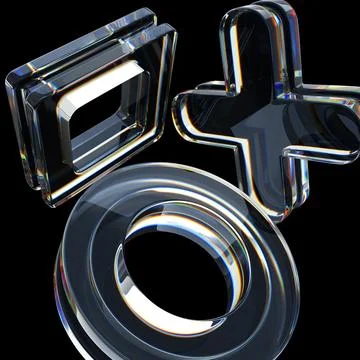Abstract 3d black background wallpaper with glass transparent clear square Illustrazione stock