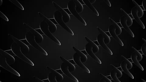 Abstract 3D black chain pattern animation, futuristic glossy interwoven rou.. Stock-Footage 337038137