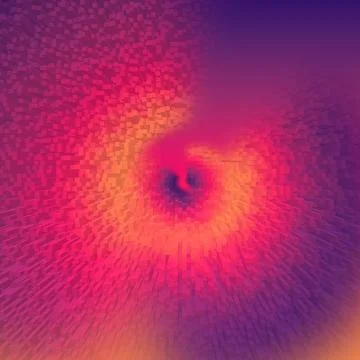 Abstract 3D Block Spiral Background イラスト素材