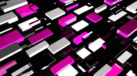 Abstract 3d blocks background. Geometric shapes. 3d glass rectangles. Stock-Illustration